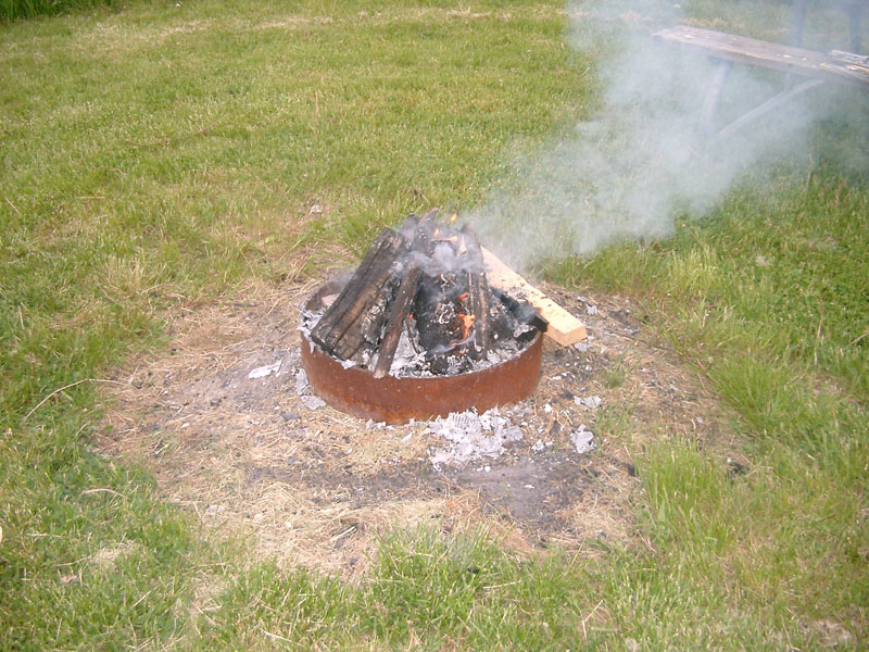 Firepit - Dave...I'm not sure it's going to start